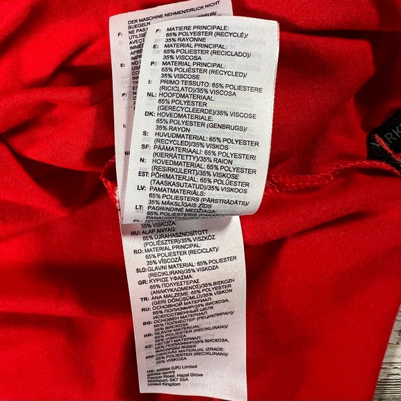 Adidas Men’s Adicross Golf Polo Shirt Red/Black Crossed Clubs Size Large FI6505 - Picture 7 of 8